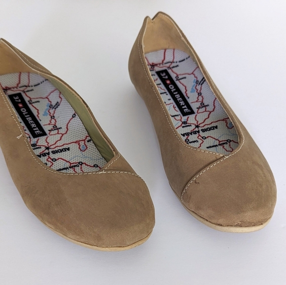🇨🇦 🇪🇹 Oliberte Misindi Leather Ballet Flat Shoes Fair Trade Made In Ethiopia - Picture 7 of 10